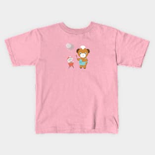 Barbecue Bear Chef Kids T-Shirt